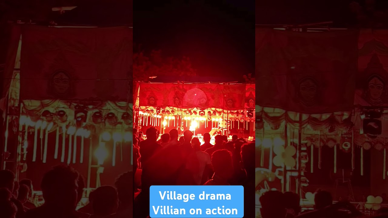 full bobal, village drama villian on action.#village #villagedrama #villian #odisha #drama #jatra