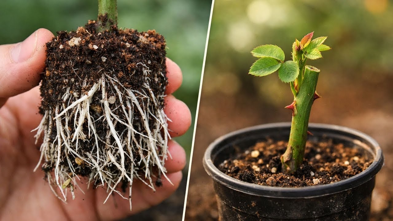 Прекратите совершать эту одну ошибку при черенковании роз — корни должны быть на первом месте 🌹