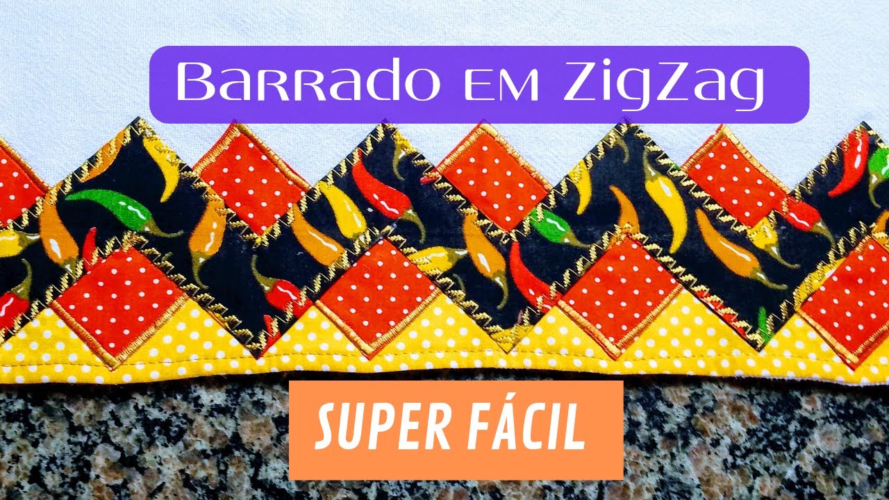 Barrado em ZigZag Super Fácil