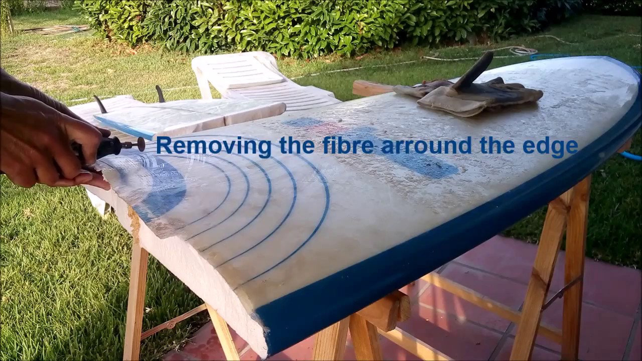 Broken surfboard repair - Complete movie