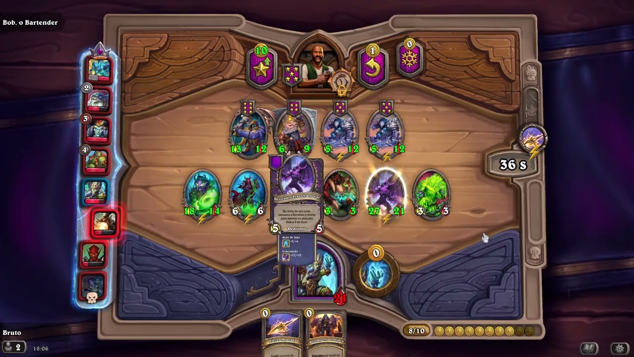 Ganhei com 1 de HP #hearthstone #gameplay