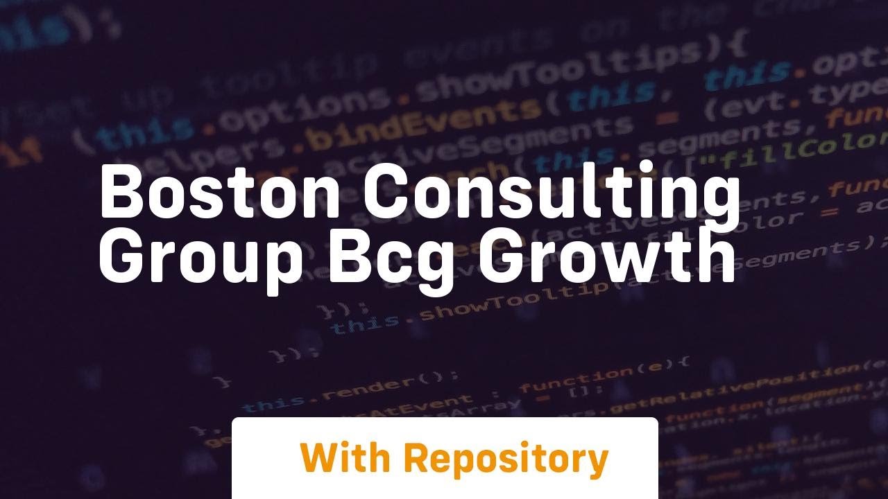 boston consulting group bcg growth
