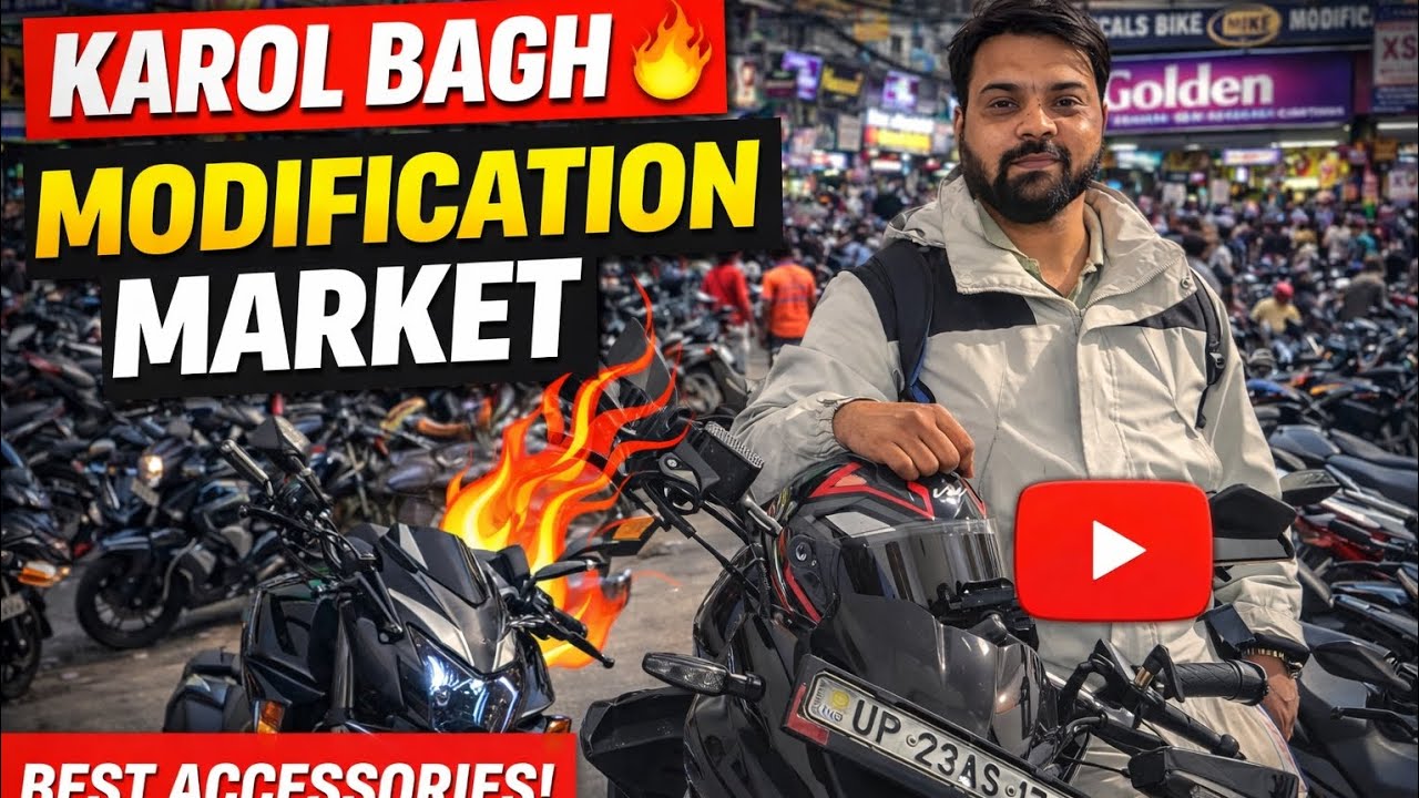Karol Bagh Bike Market Tour🔥Best Modification Shops in Delhi #viral #vlog #dailyvlog @souravjvlogs 