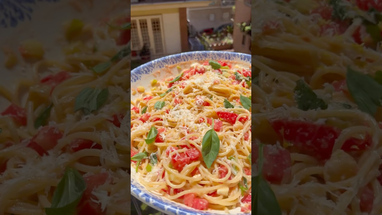 Crudaiola la pasta perfetta per l&rsquo;estate #chefruben #food #scorzadilimone