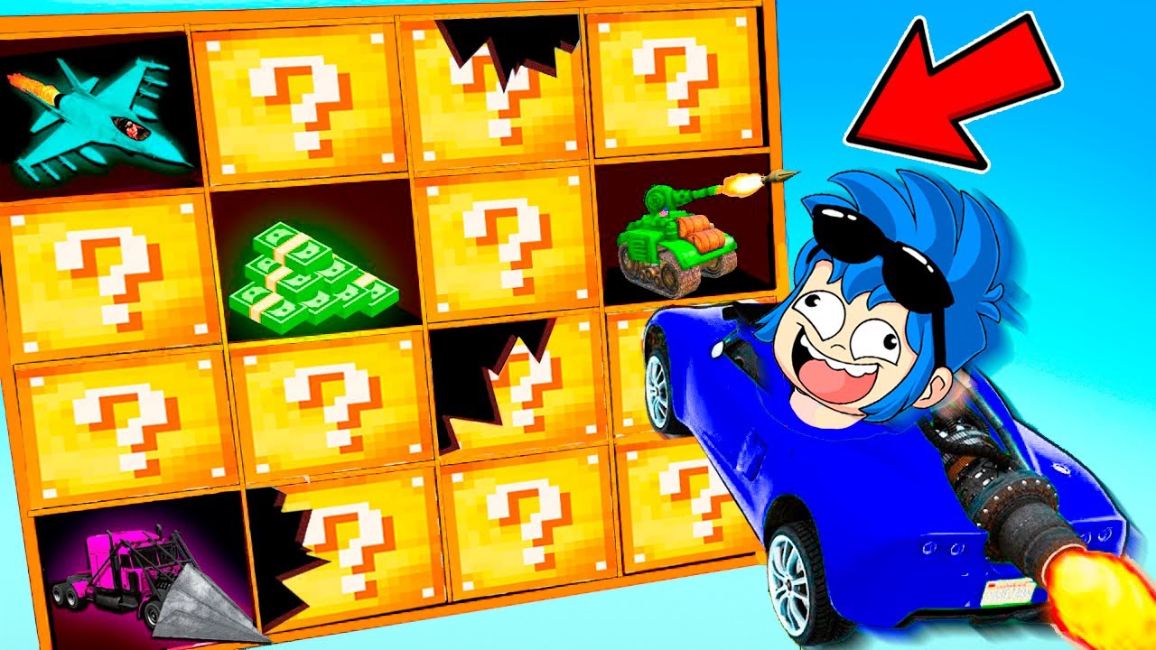 LUCKY BLOCKS en GTA 5 😱🚗 ¡AGUJEROS con SORPRESAS!