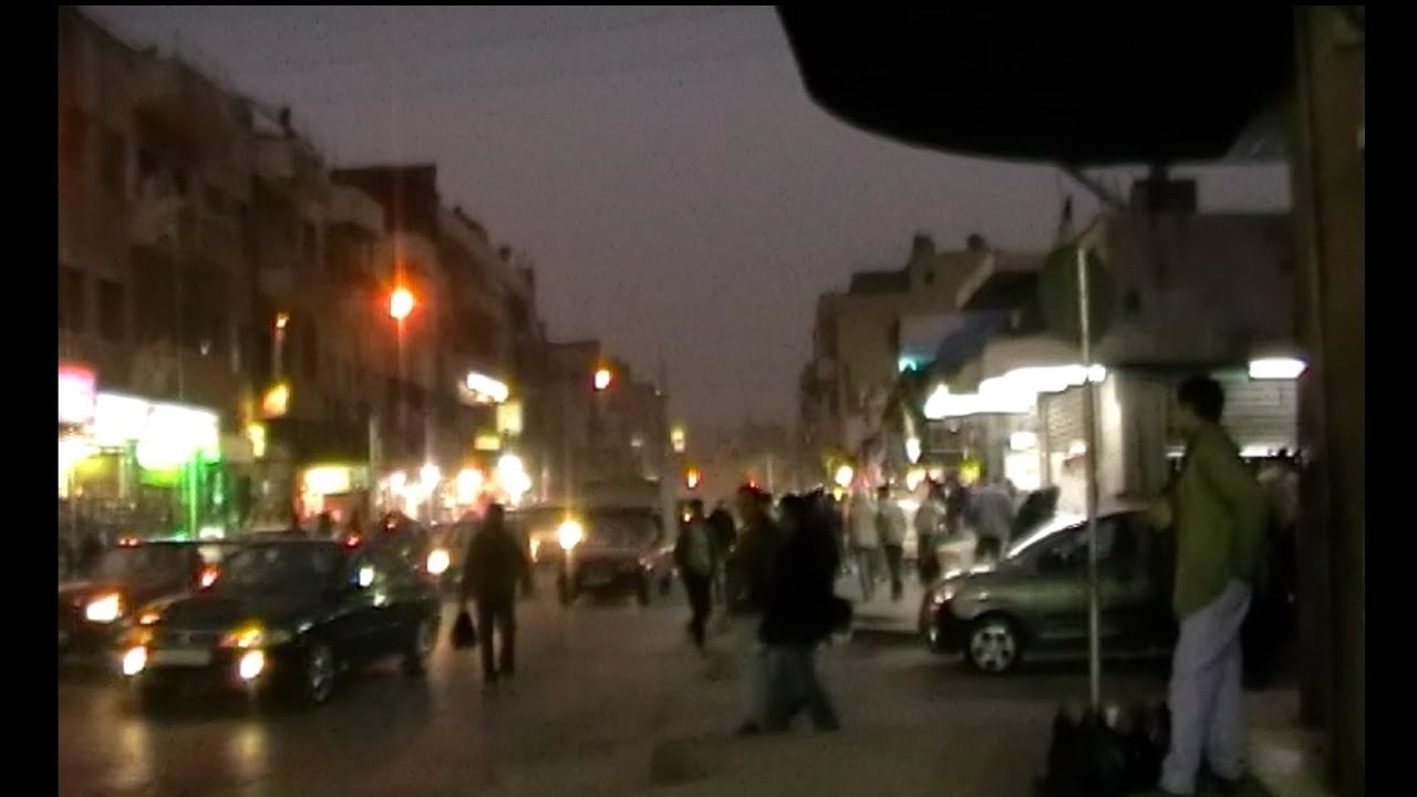 Amman streets at night (Tour) | Jordan | WalkOnEarth |