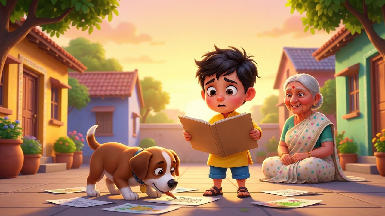 नन्हा अर्जुन और गोलू 🐶 | दोस्ती की सबसे प्यारी कहानी 🌈 | Kids Moral Story in Hindi | bedtime stories