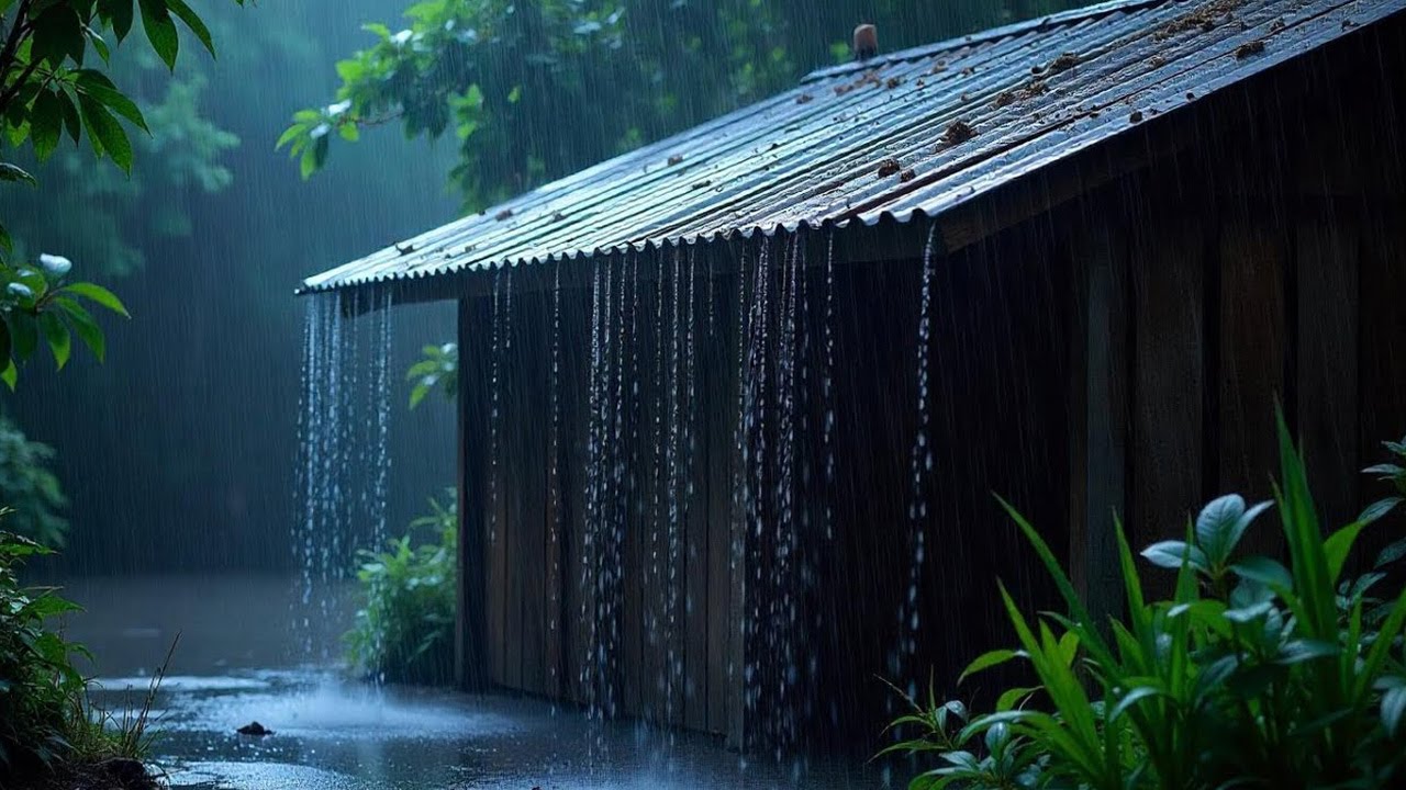 🔴 Heavy Rain to Sleep FAST – Insomnia Relief Rainstorm to Block Noise & Relax Instantly