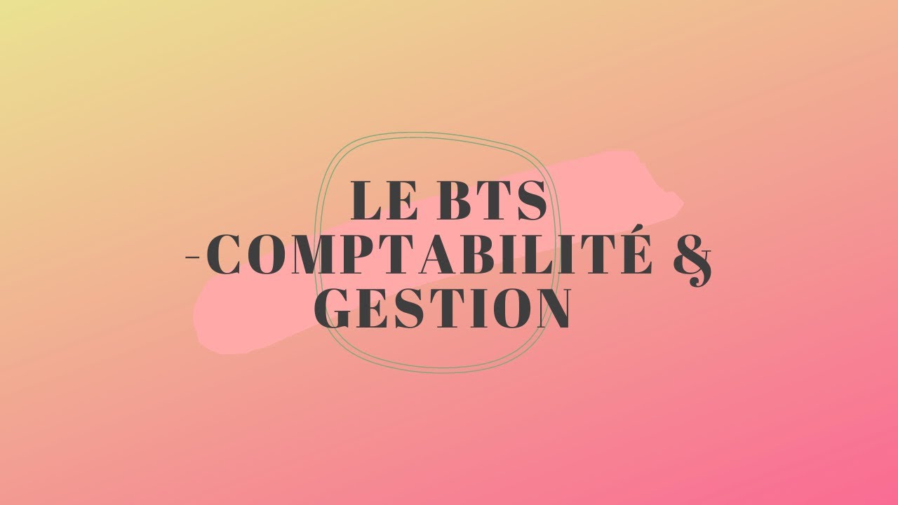 Le BTS - Comptabilité et Gestion l NanasTV