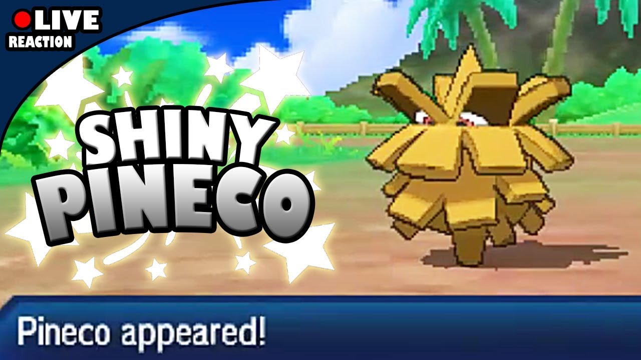 Shiny Pineco after 140 soscalls in ultra moon!!!