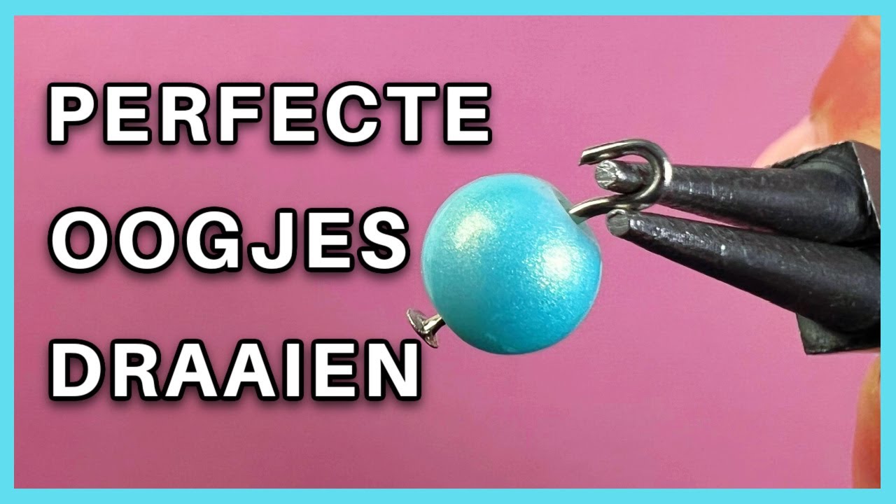ZO draai je PERFECTE oogjes - Werkt altijd! Voor nietstiften & kettelstiften