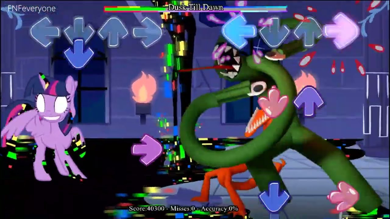 FNF Dusk Till Dawn but Rainbow Friends Chapter 2 | Corrupted Twilight Sparkle - Friday Night Funkin'