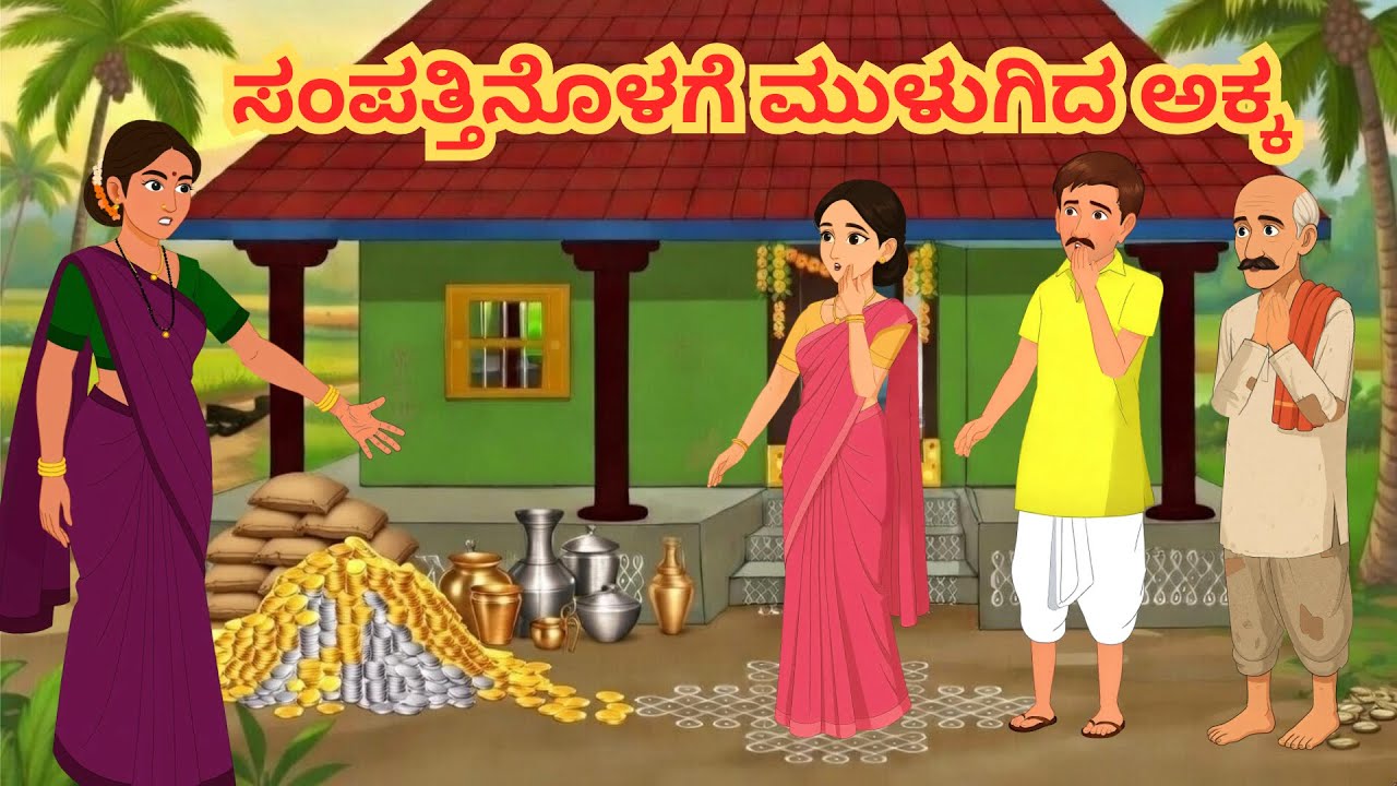 ಸಂಪತ್ತಿನೊಳಗೆ ಮುಳುಗಿದ ಅಕ್ಕ Story in kannada | Kannada Stories | Kannada Kathe |ಅಕ್ಕ–ತಂಗಿಯ ಕಥೆ