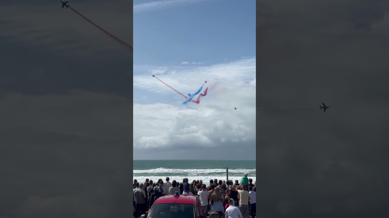 Le Grand coeur de la Patrouille de France &agrave; Lacanau-Oc&eacute;an