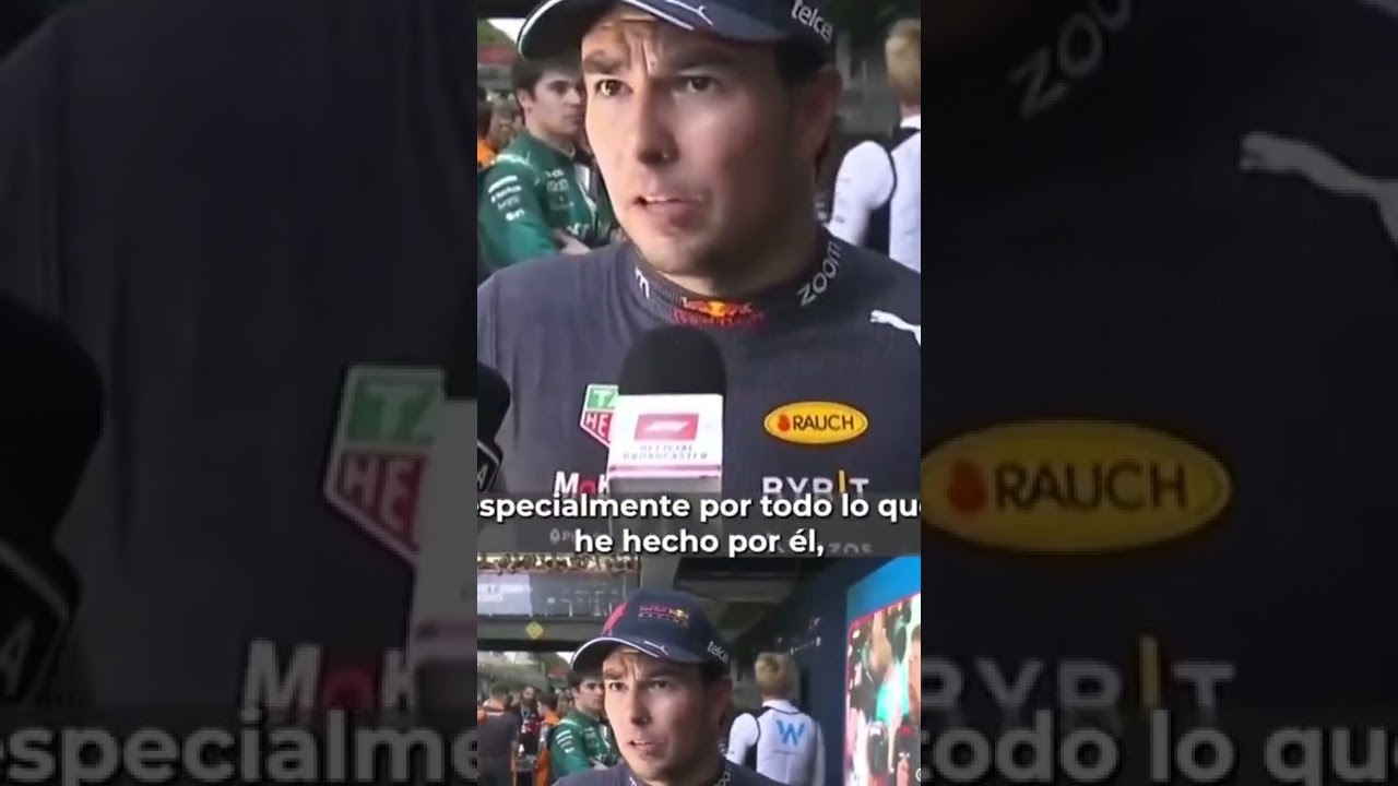 checo perez sorprendido por la actitud de m&aacute;x verstappen gp brasil