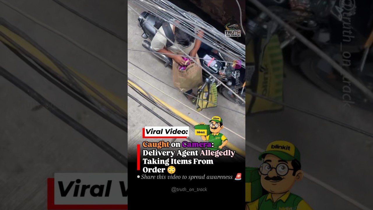 Caught on Camera: Delivery Agent Allegedly Taking Items From Order 😳