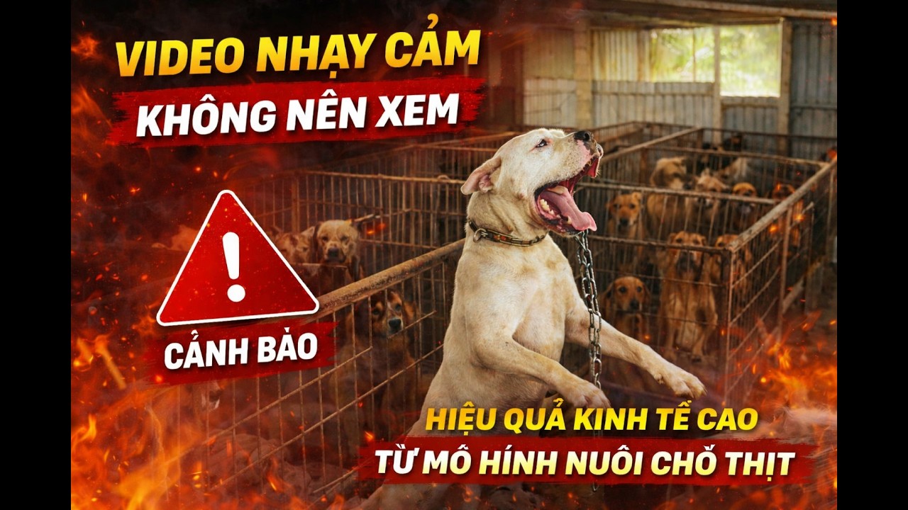 VIDEO NHẠY CẢM KHÔNG NÊN XEM /Hiệu quả kinh tế cao từ mô hình nuôi Chó thịt