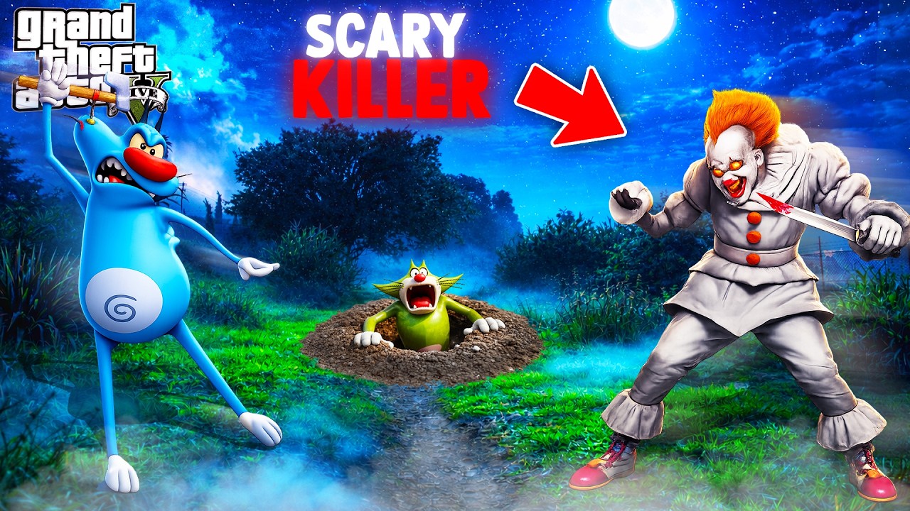 GTA 5 : OGGY And JACK Fighting The WORLD&rsquo;S MOST SCARY Killers! 😨💀