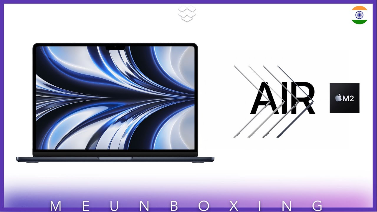 Unboxing Apple Mac Book Air M2 MidNight 512GB #Apple #macbookairm2