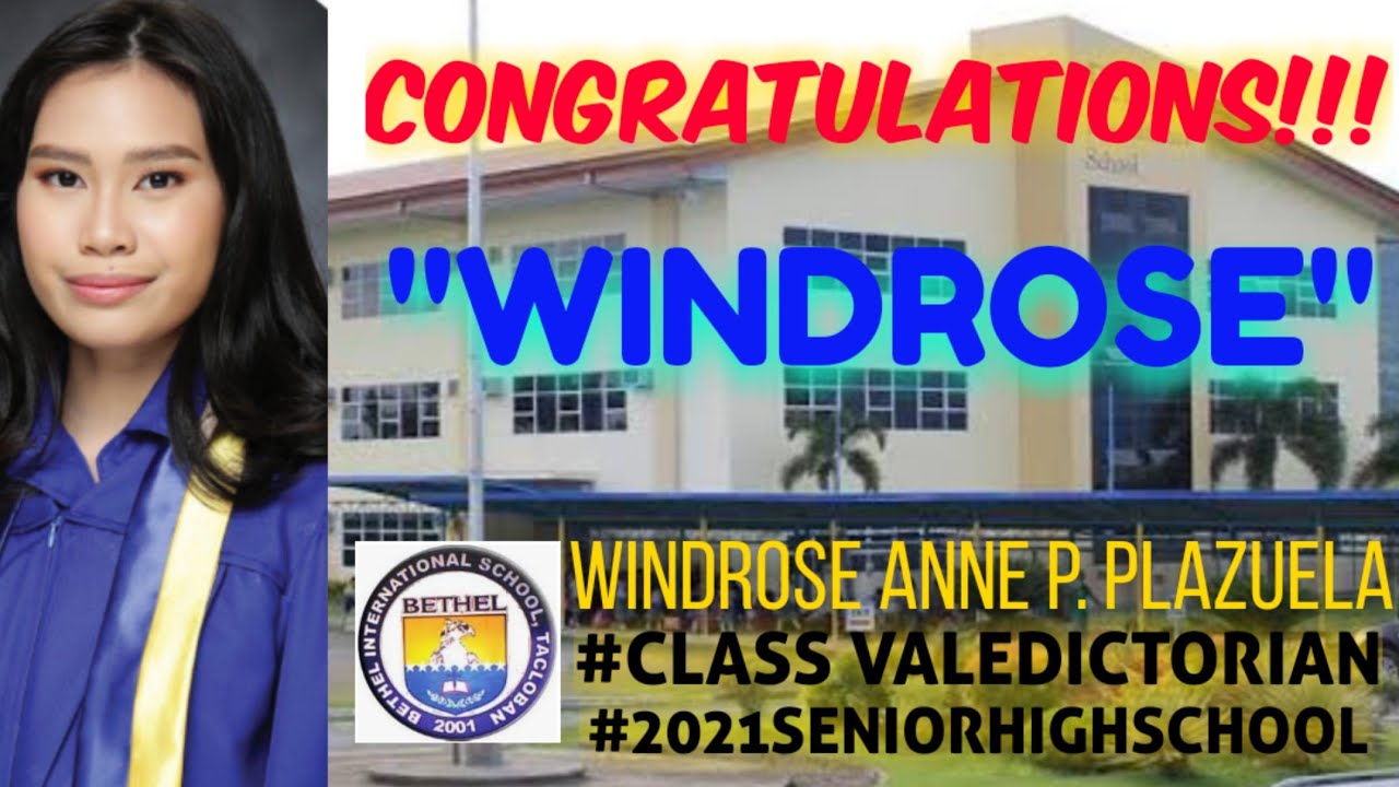 BETHEL INTERNATIONAL SCHOOL CLASS 2021GRADUATION CEREMONY- CONGRATS PAMANGKIN VALEDICTORIAN