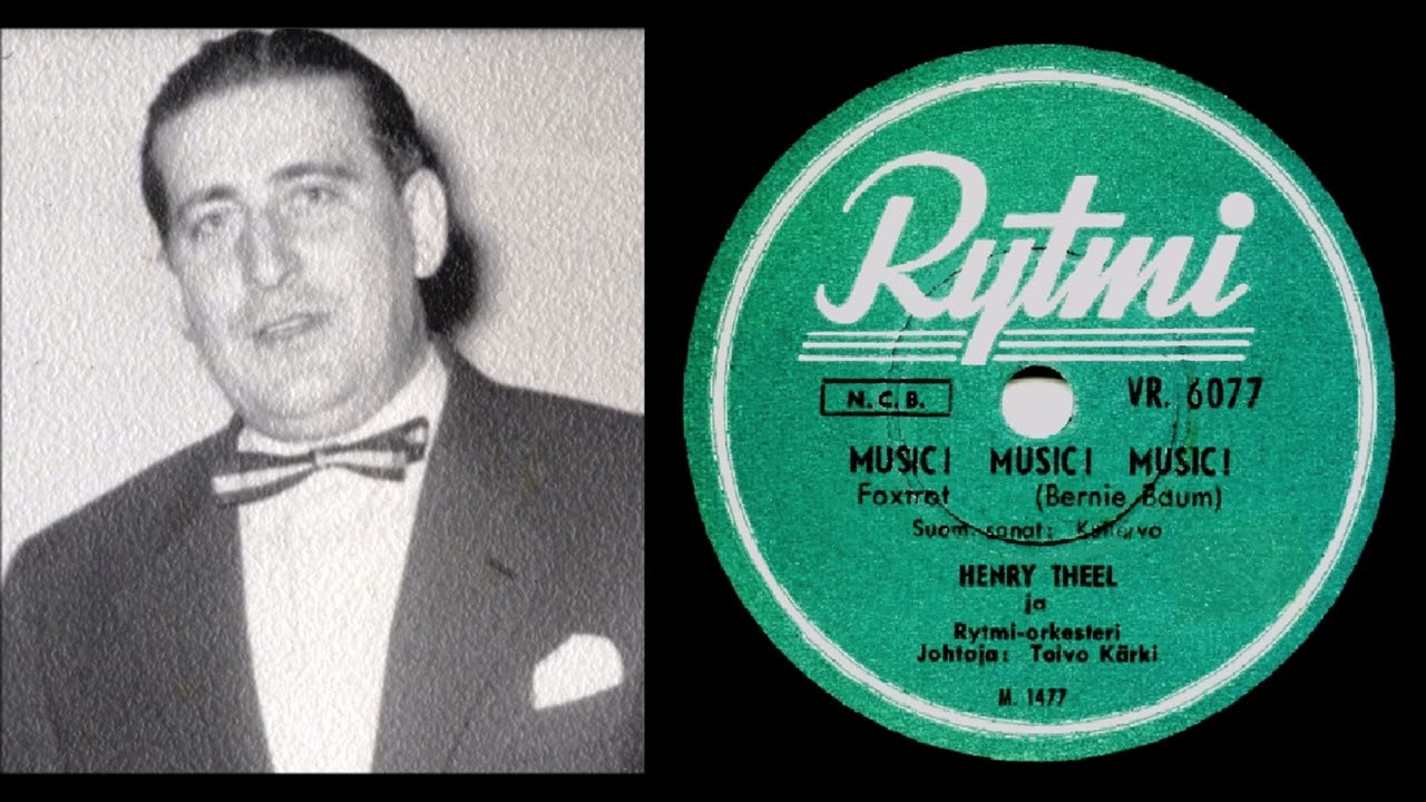 MUSIC! MUSIC! MUSIC! Henry Theel ja Rytmi-orkesteri Toivo K&auml;rjen johdolla levyttiv&auml;t 16.6.1950