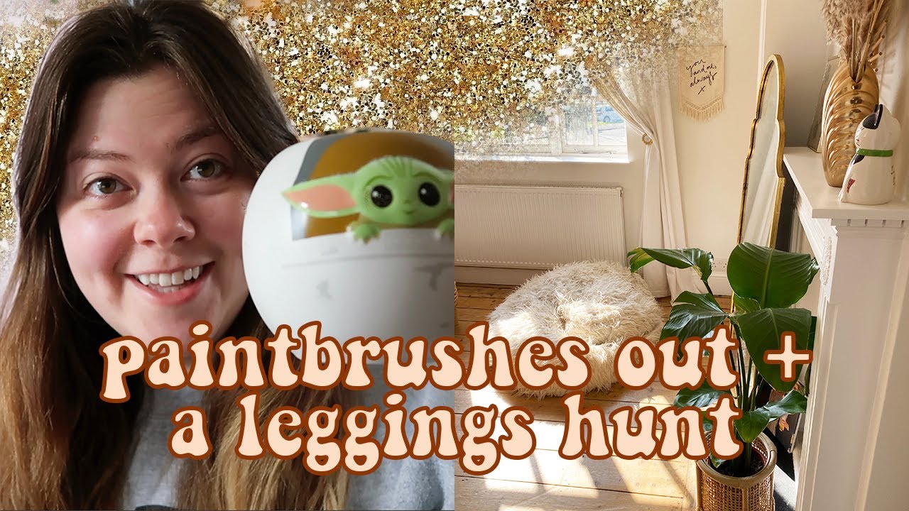 HOME VLOG - PAINT BRUSHES OUT (AGAIN) + A LEGGINGS HUNT | LUCY WOOD
