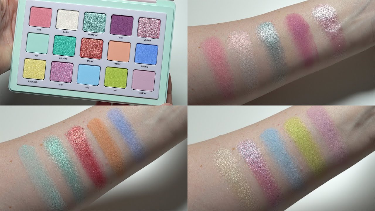 Natasha Denona Pastel Palette Swatches
