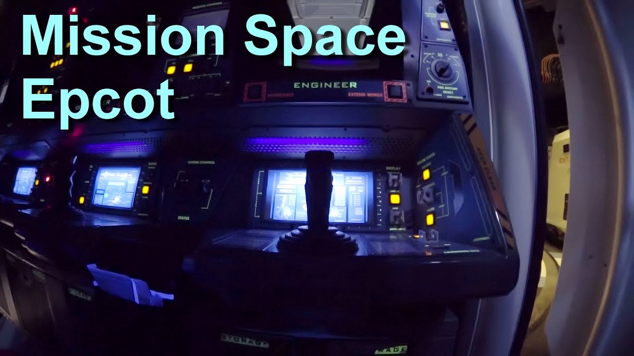 Mission Space On Ride Low Light POV Epcot Walt Disney World