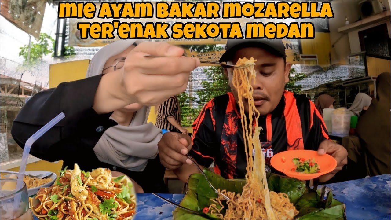 AKHIRNYA MAKAN BARENG - MIE AYAM BAKAR BUK ANI TER'ENAK SEKOTA MEDAN