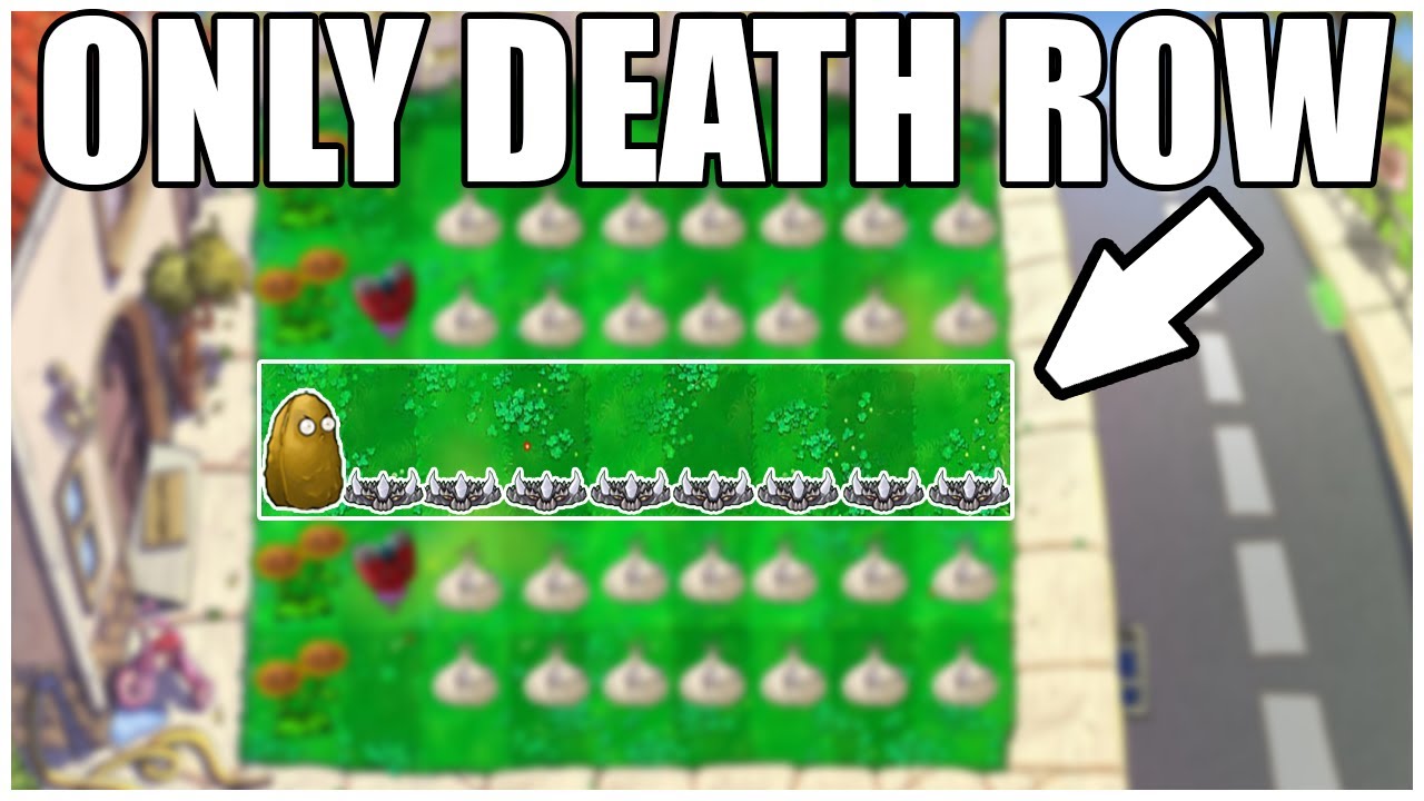 Only One Row Can Be Used To Take Out The Zombies | Plants VS. Zombies Challenge