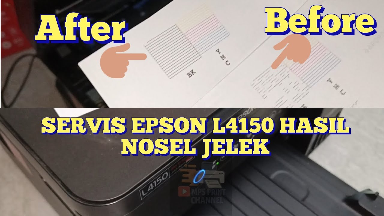 FULL TUTORIAL SERVIS EPSON L4150 HASIL JELEK