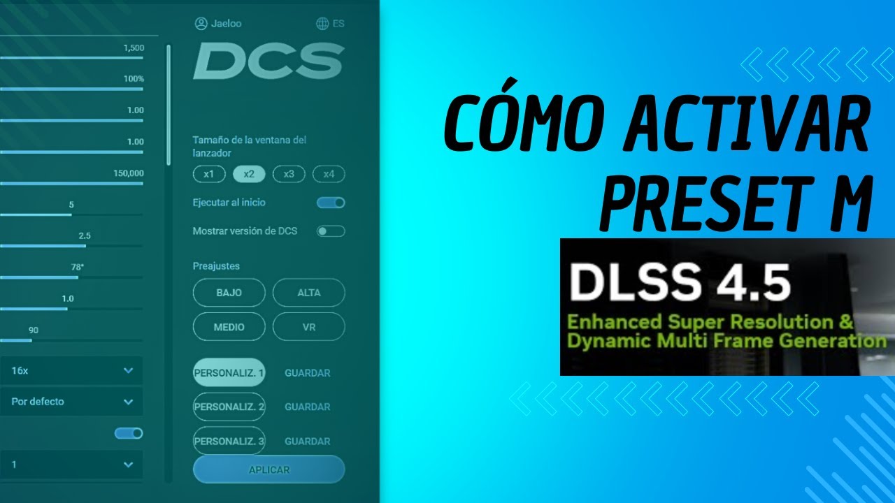 DCS DLSS 4.5 preset M