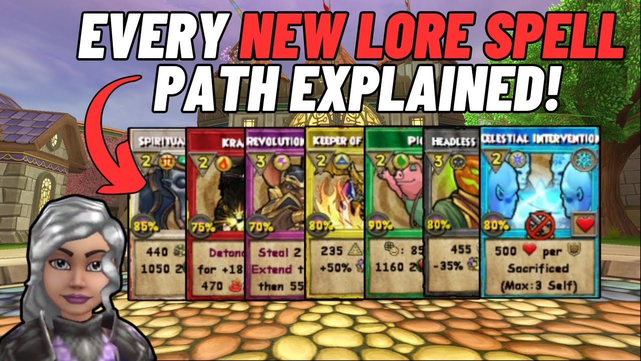 Wizard101| Every New Updated Lore Spell!