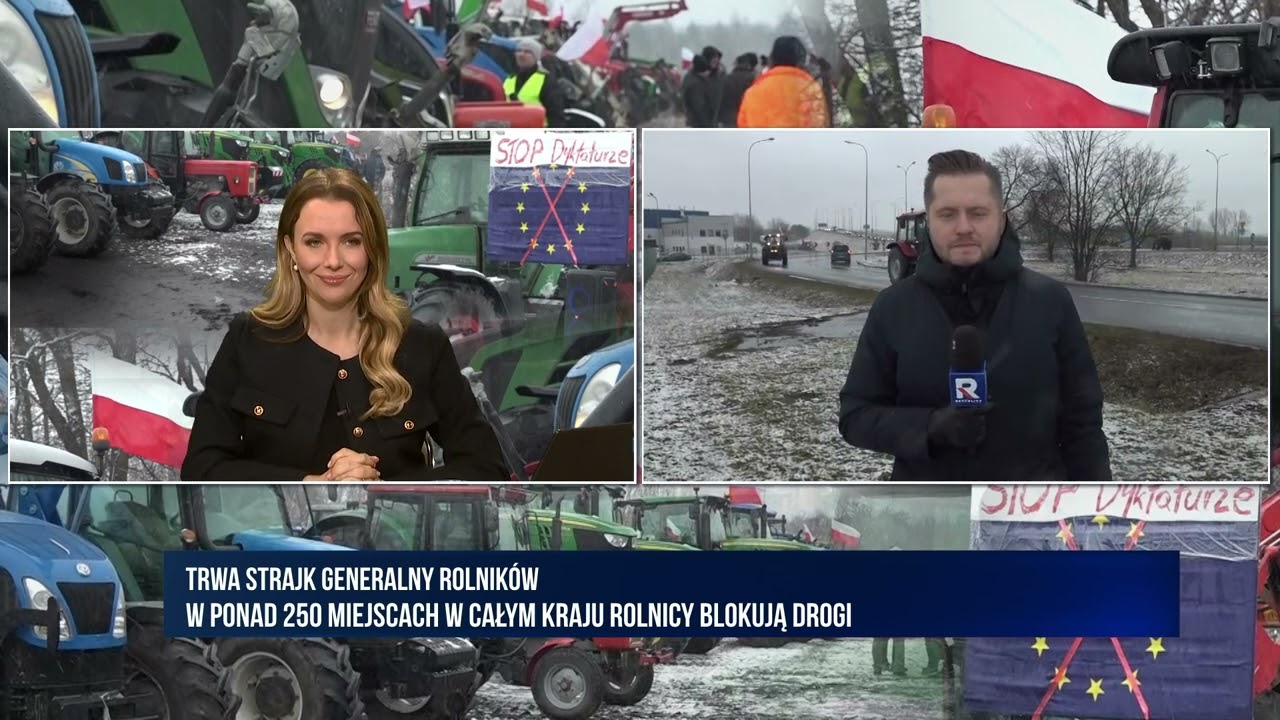 Na żywo! Zbuczyn. Protest Rolników w 250 miejscach w Polsce! M. Jelonek | TV Republika