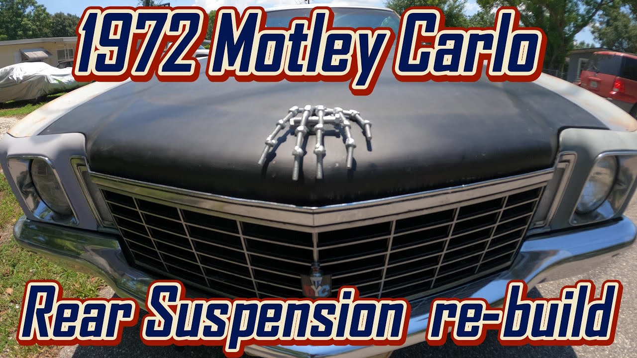 We rebuild the worn-out rear suspension on the 72 Monte Carlo, new springs, shocks and bushings.