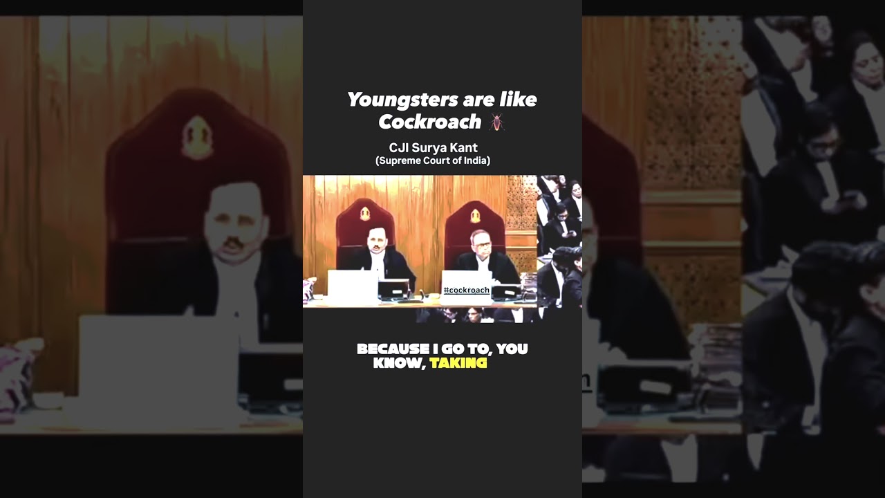 CJI Surya Kant &ldquo;Cockroach&rdquo; Remark Controversy Explained | Clarification on Youth Comment