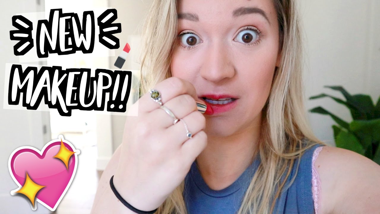 TESTING NEW MAKEUP!! AlishaMarieVlogs