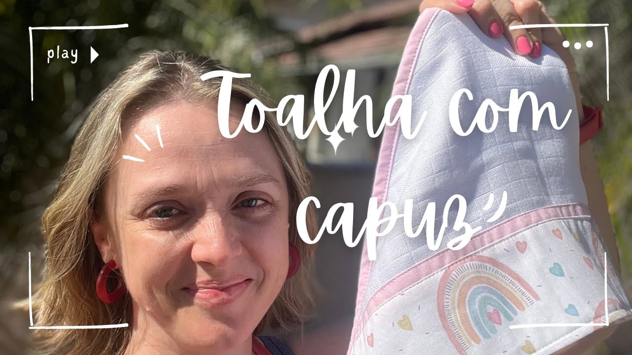 Toalha Fralda com Capuz passo a passo