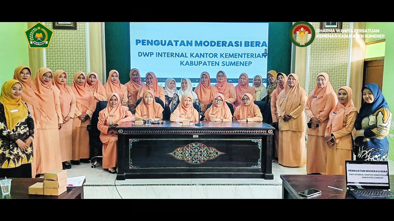 Pertemuan Rutin Bulanan DWP Internal Kemenag Kabupaten Sumenep dan Penguatan Moderasi Beragama
