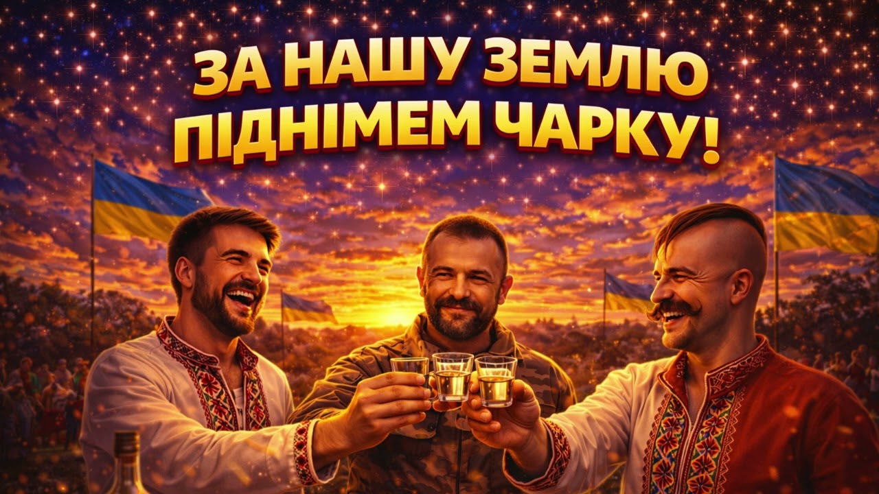 ПІСНЯ КОТРА ПОТРАПИЛА З ЮТУБА НА РАДІО - ЗА НАШУ ЗЕМЛЮ ПІДНІМЕМ ЧАРКУ!