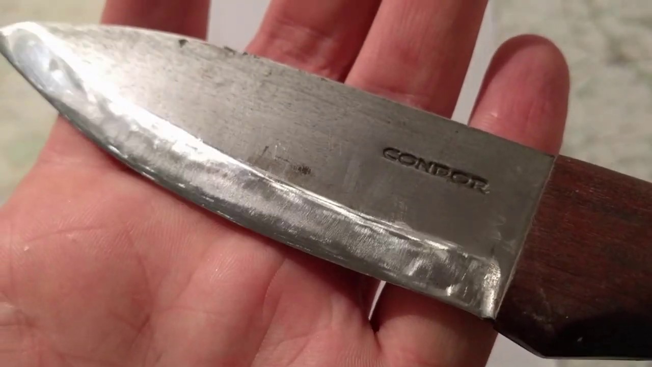 Sharpening the Condor Bushlore with Japanese waterstones
