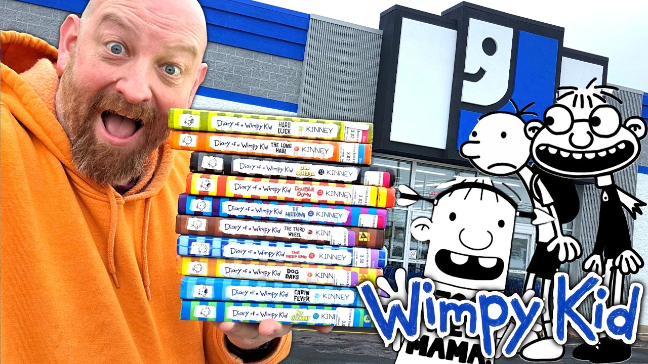 GOODWILL HUNTING FOR DIARY OF A WIMPY KID BOOKS daily vlog 38