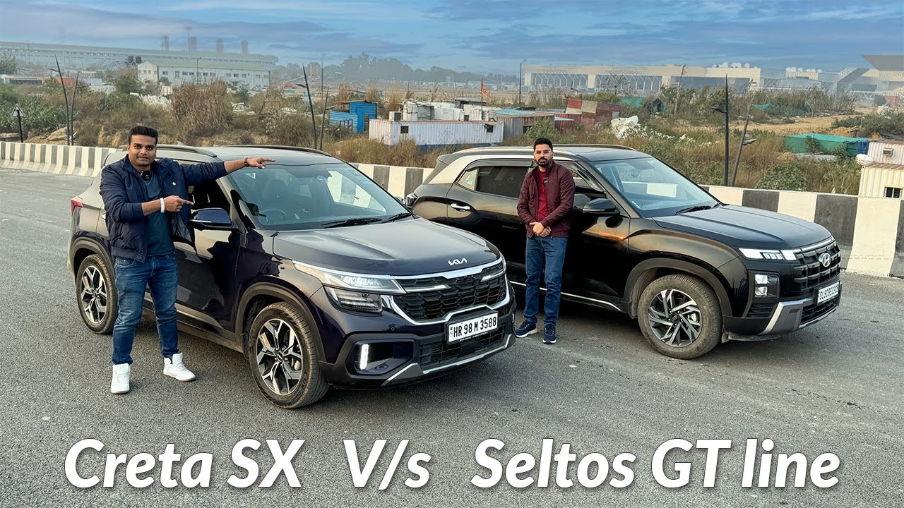 Kisme hai dam? Hyundai Creta SX v/s Kia Seltos GT line Drag Race & comparison under 20 lakh cars