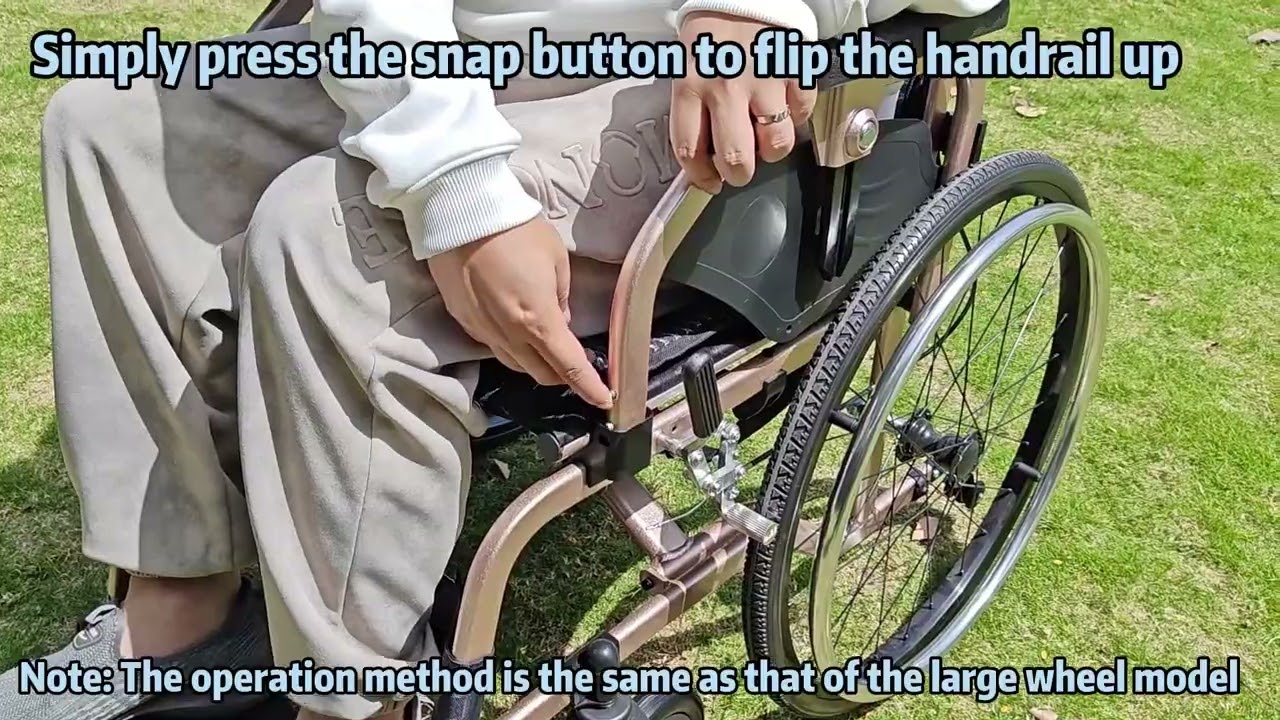 How to Fold a Wheelchair? Foldable Wheelchair Tutorial of WHM-04