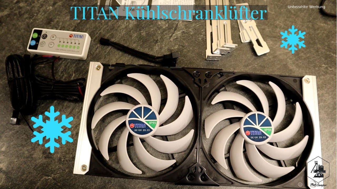 Wohnwagen Kühlschrank Lüfter einbauen TITAN im Wohnmobil / Wohnwagen einbauen - Technikvideo
