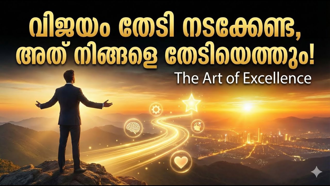 വിജയം തേടി നടക്കേണ്ട, അത് നിങ്ങളെ തേടിയെത്തും! | The Art of Excellence