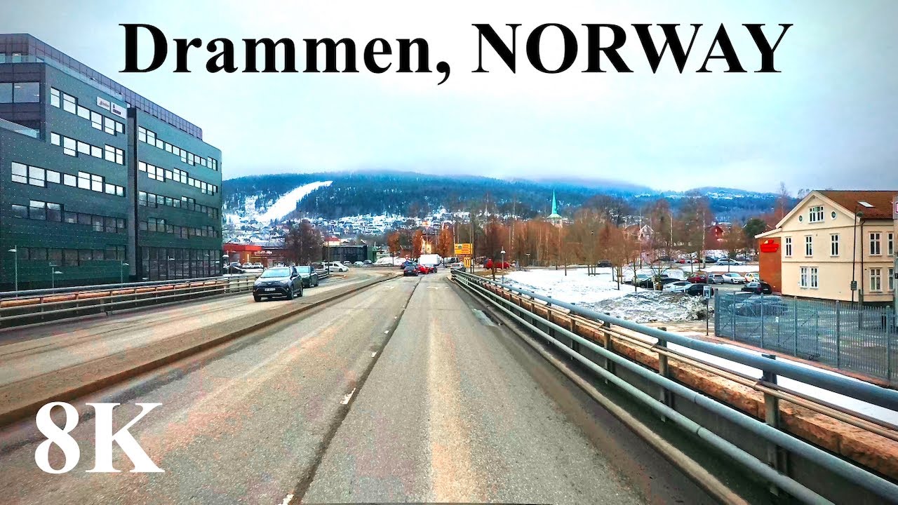 Discover Drammen, Norway: A Scenic Tour of Streets, Rivers, Bridges, and Majestic Mountains