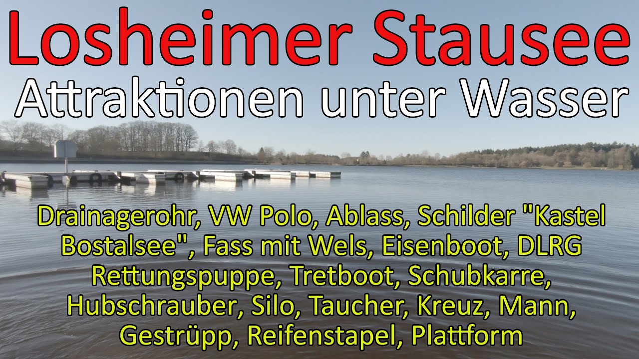 Highlights im Stausee Losheim | Tauchen | Losheimer Stausee unter Wasser