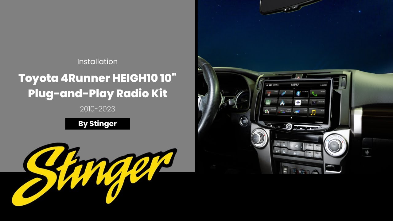 INSTALL: 2010-2023 Toyota 4Runner HEIGH10 Touchscreen 10
