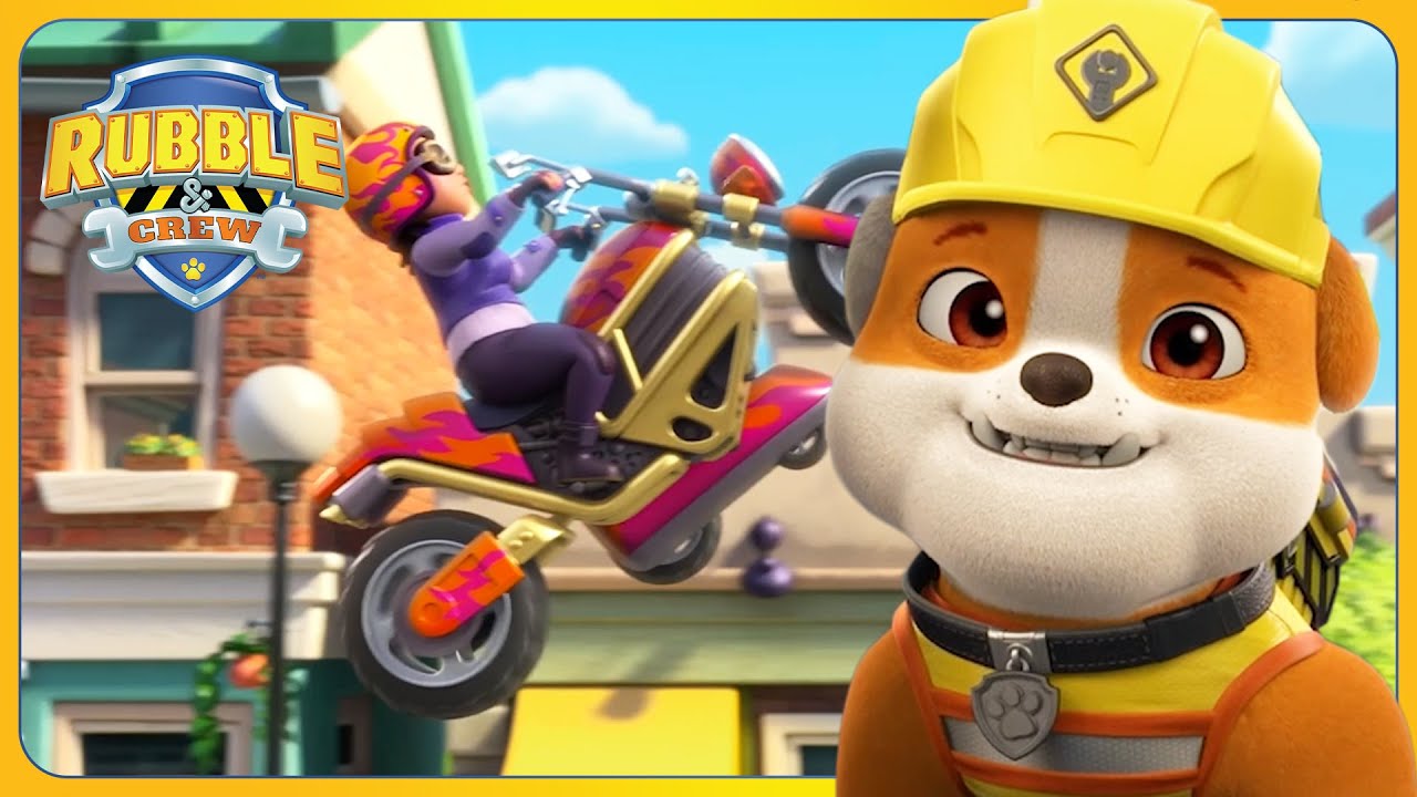 Rubble and Crew help Mayor Greatway for her Race! 🏍️ | Rubble and Crew | Cartoons for Kids